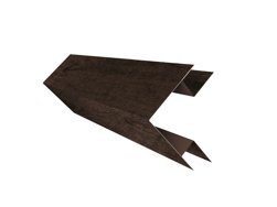 Планка угла внешнего сложного Принт Премиум Antique Wood TwinColor 0,45мм 75*75*3м.п