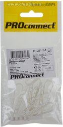 Дюбель-хомут 5-10 для круглого кабеля бел. (уп.10шт) PROCONNECT 07-4501-2-9*
