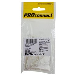 Дюбель-хомут 11-18 для круглого кабеля бел. (уп.10шт) PROCONNECT 07-4502-2-9*