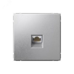 Механизм розетки компьютерной ArtGallery RJ45 кат.6A алюм. SE GAL000386
