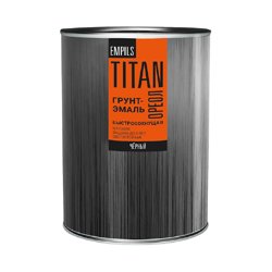 Грунт-эмаль быстросохнущая чёрная матовая (RAL 9005) 2,7кг ОРЕОЛ TITAN