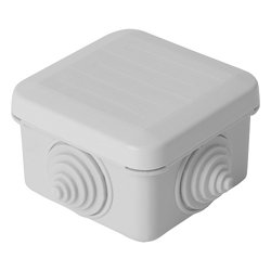 Коробка разветвительная 70*70*40мм, 4 ввода, IP55, светло-серая, Stekker EBX10-34-55 (GE41236)