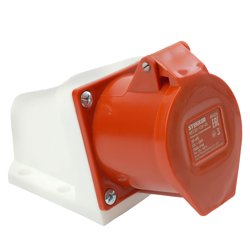 Розетка стационарная ST-124 32А 380В 3P+PE IP44, RST32-124-44 STEKKER