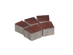 Плитка тротуарная Антик Вулкан (5 элем.) Color mix верхний прокрас СИЯН 60мм(6,939м2/12 компл/поддон)