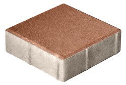 Плитка тротуарная Квадрат терракотовый 400*400*80 мм (0,16 кв.м.) СИЯН