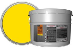 Грунт-эмаль быстросохнущая жёлтая матовая (RAL 1023) 10кг ОРЕОЛ TITAN