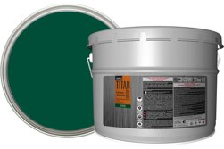 Грунт-эмаль быстросохнущая зеленая матовая (RAL 6005) 10кг ОРЕОЛ TITAN