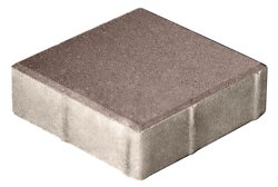 Плитка тротуарная Квадрат коричневый 400*400*80 мм (0,16 кв.м.) СИЯН