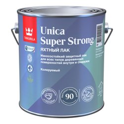 Лак паркетный высокоглянцевый TIKKIVALA (Tikkurila) Unica Super 90 EP универсальный 2,7л