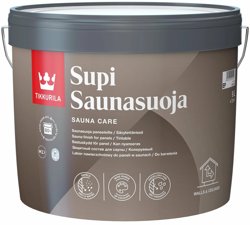 Состав защитный для сауны полуматовый TIKKIVALA (Tikkurila) SUPI SAUNA PROTECT EP 9л