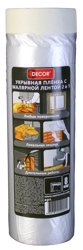 Пленка укрывная с лентой DЕCOR 0,55 м х 25 м, 8 мкр