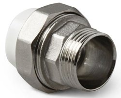 Муфта комбинированная разъемная PPR 40x1\'1/2 с наружной резьбой (Американка) Россия