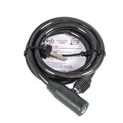 Замок велосипедный с автомат. запиранием PUNTO PK-BIKE-1012-KEY (10х1200) 2key/подвес