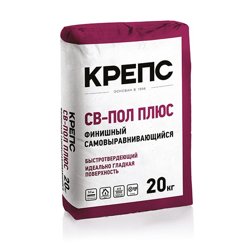 Наливной пол КРЕПС СВ-ПОЛ ПЛЮС самовыравнивающийся 20 кг
