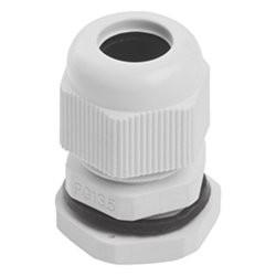 Сальник PG13,5 диаметр проводника 6-12 мм IP54, серый (DIY упаковка 2 шт) STEKKER