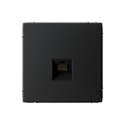 Механизм розетки компьютерной ArtGallery RJ45 кат.6A карбон SE GAL001086