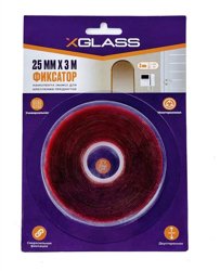Лента клейкая прозрачная двусторонняя НАНО X-Glass 25мм х 3м х 2мм