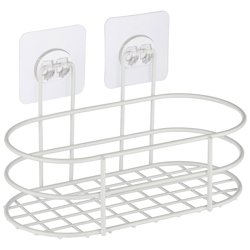 Корзинка подвесная овальная WHITE (крепление: самоклеящаяся основа)