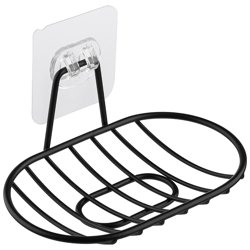 Мыльница подвесная овальная BLACK, 14,3*8,5*2,5 см