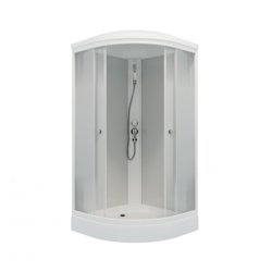 Кабина душевая MARONI AURA NEW SR100L-LN-DN4 100х100х228, низкий поддон, (7 мест+сифон D90мм)
