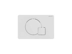Клавиша смывная AQUATEK KDI-0000066 (QA) 162*244 мм, белый глянец (клавиши круг/квадрат)