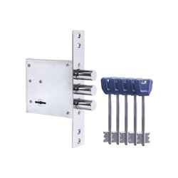 Замок врезной PUNTO врезной сувальдный MDV30S-817 CP (V30/S) CP хром длинный ключ(57999)