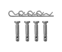 Болт крепления шнека (срезной) UNITED PARTS для снегоотбрасывателя 6х37мм, под шплинт (набор 4шт)