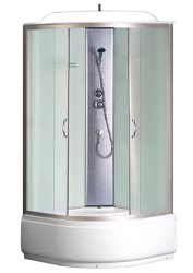 Кабина душевая Loranto CS-6690 F, 90*90*215, выс. матовая, стекло 4мм, поддон 40 см