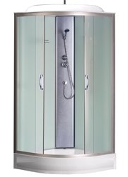 Кабина душевая Loranto CS-6691 F, 90*90*215, низ. матовая, стекло 4мм, поддон 13 см