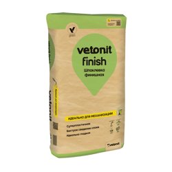 Шпаклевка полимерная VETONIT FINISH финишная БЕЛАЯ 25 кг