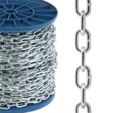 Цепь сварная короткозвенная оцинкованная DIN 766 D6 мм ( катушка 5м ) Biskrep