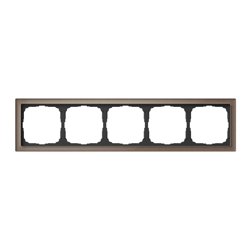 Рамка пятиместная ArtGallery Pure органическое стекло мокко SE GAL320605