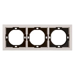 Рамка трехместная STEKKER Мия, пудровый жемчуг PFR00-3003-08