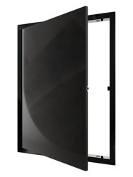 Люк ревизионный LN фланец 300х400 нажимной 327х427 пластик Black EVECS, ЭРА