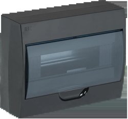 Корпус навесной ЩРН-П-12 Krepta 3 IP41 пластик. черн. IEK MKP12-N-12-41-K02