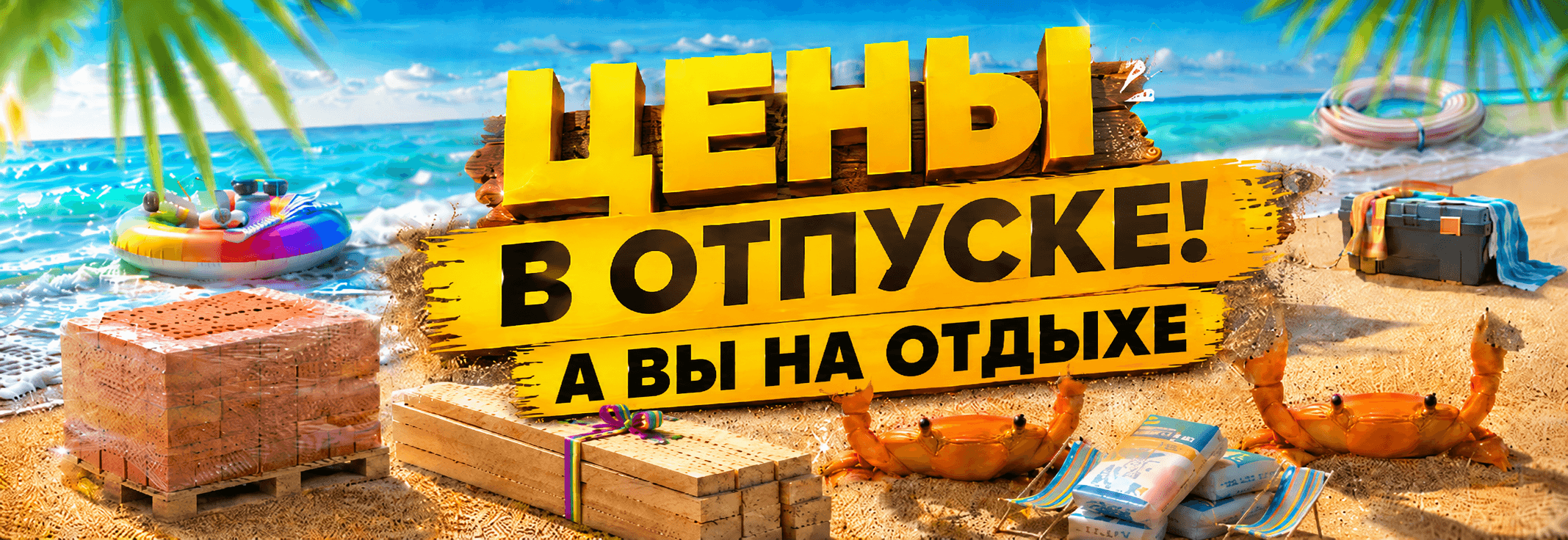 Цены в отпуске, а вы на отдыхе!