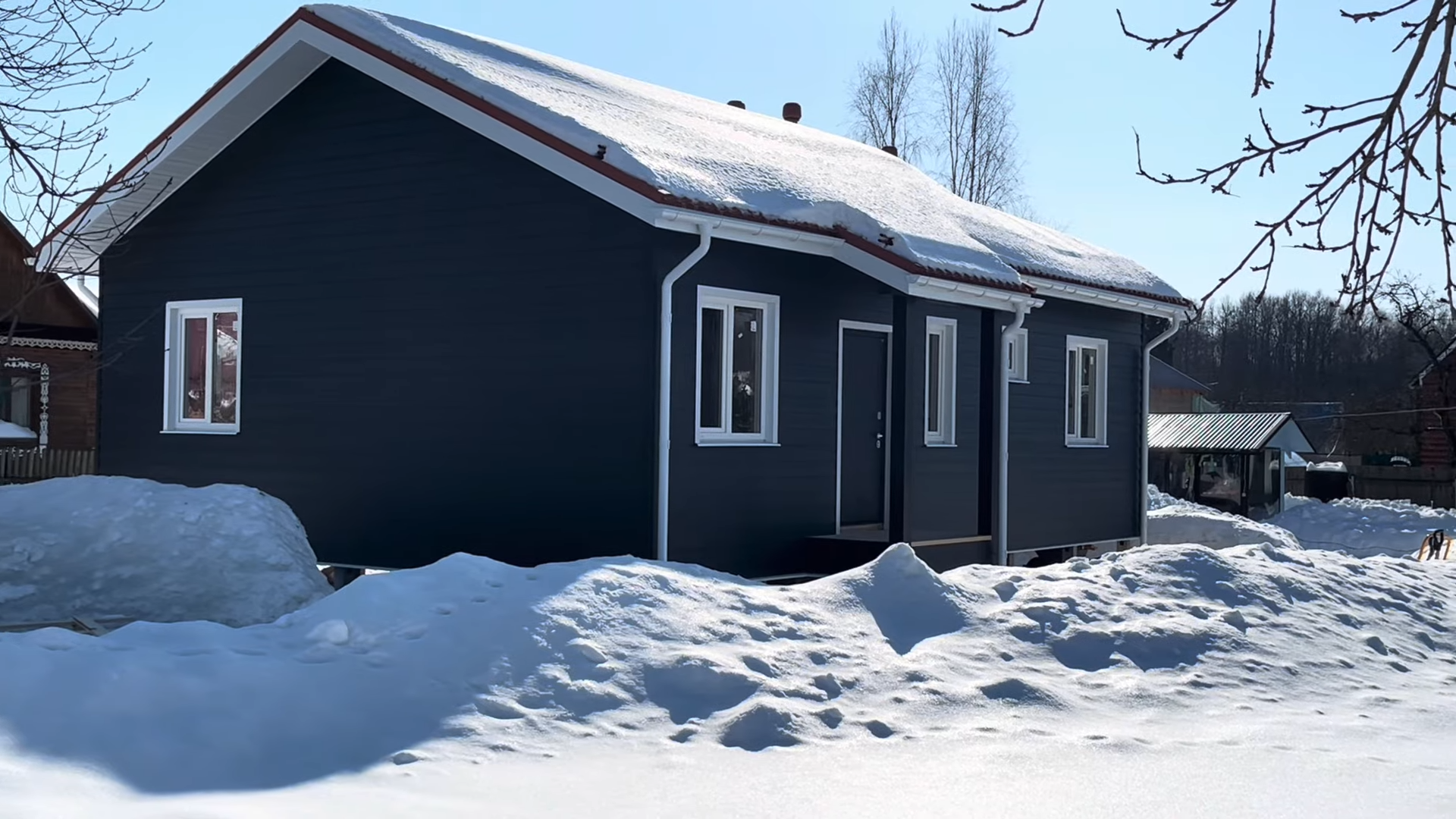 Монтаж сайдинга зимой