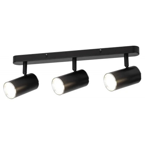Светильник СПОТЫ ЭРА OL35-3 BK MR16 GU10 IP20 черный хром