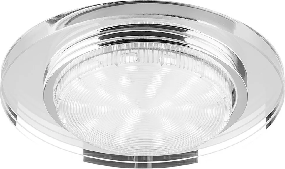 Светильник точечный Feron DL4060-2 15W 230V GX53, прозрачный без лампы