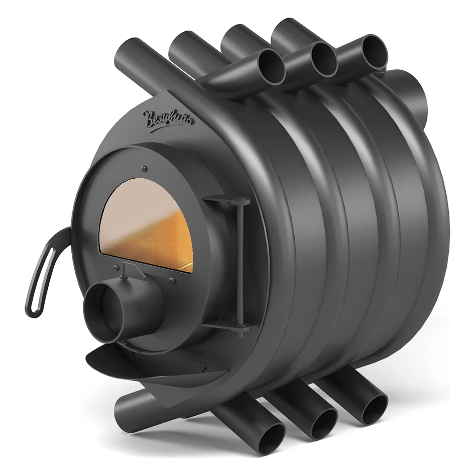 Печь отопительная Везувий АОГТ (00) 100м. куб под стекло