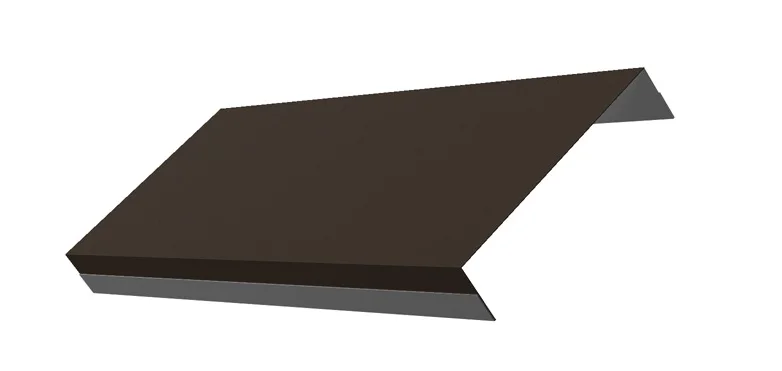 Забор-жалюзи ламель обратная 125, Texas, Satin PE RR **, 0.5 мм, длина *пог.м