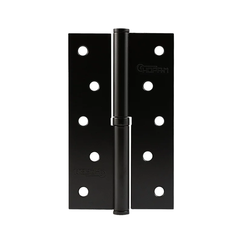 Петли НОРА-М 750-5" черный правая 125x75x2,5 (2шт)
