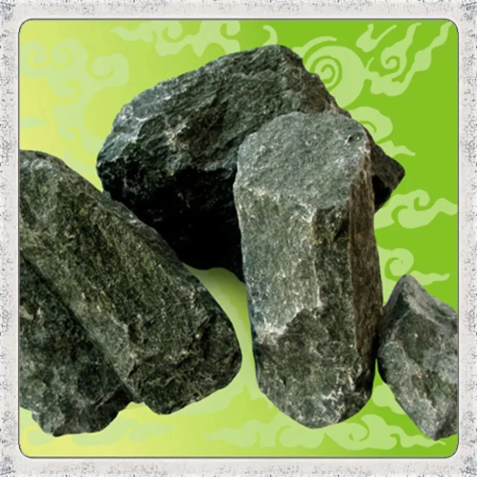 Камень Дунит обвалованный (коробка, мытый), 20 кг