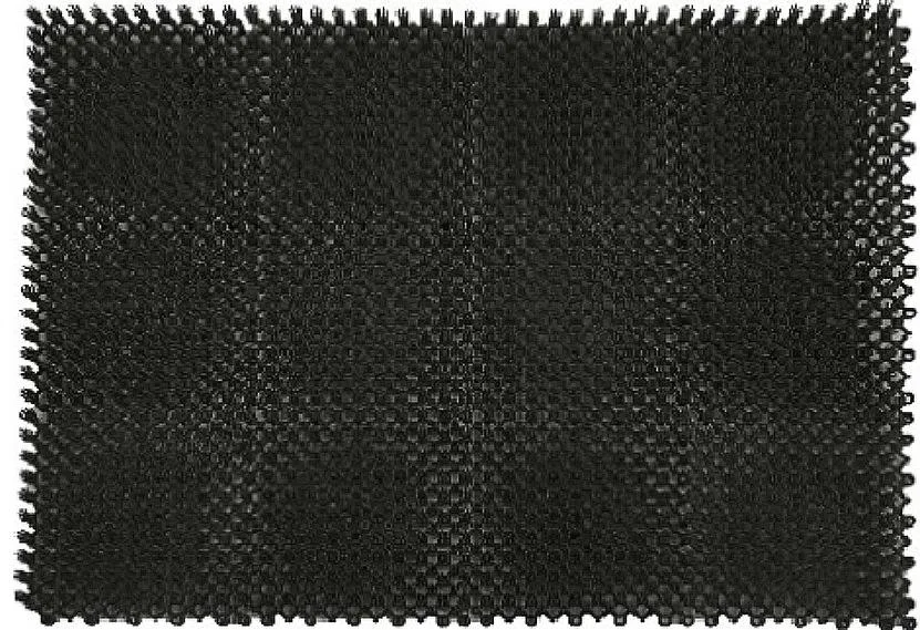 Коврик Травка 41х54см Gras ПВХ черный Blabar