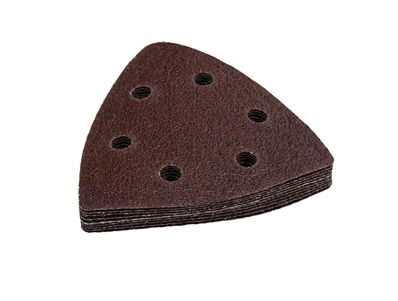 Насадка для МФИ шлиф.листы, дельта, VELCRO, 6 отверстий 93 мм, P240, 10 шт., ПРАКТИКА