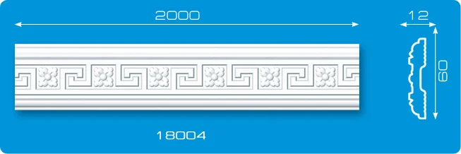 Молдинг ФОРМАТ 18004 инжекционный белый 2 м