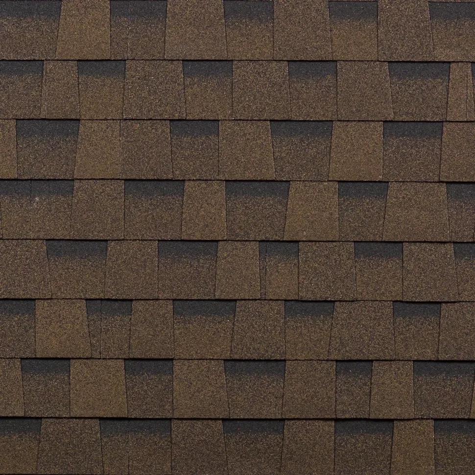 Черепица гибкая ТЕХНОНИКОЛЬ SHINGLAS КАНТРИ Коричневый S=2,6м2/уп, нарезка=Джаз