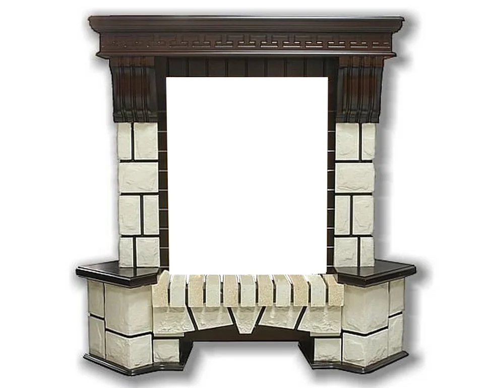 Портал Экстер угловой 3(0) темный дуб,под эл. вставку Panoramic IF-EF01-25