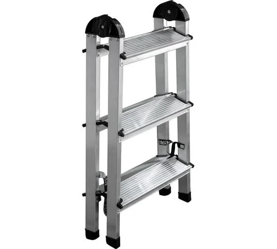 Лестница-стремянка алюминиевая 3 ступени DOGRULAR двухсторонная, 74 см