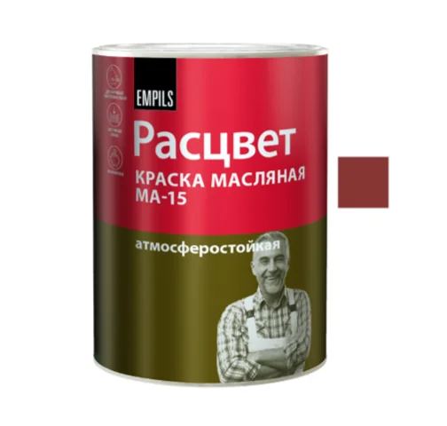 Краска МА-15 сурик РАСЦВЕТ 0,9 кг